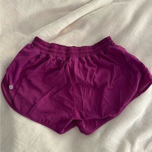 Magenta/purple Lululemon athletic running shorts